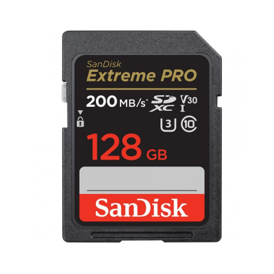 Карта памяти SanDisk SDXC 128 GB Extreme Pro UHS-I V30 U3 200/90 Mb/s