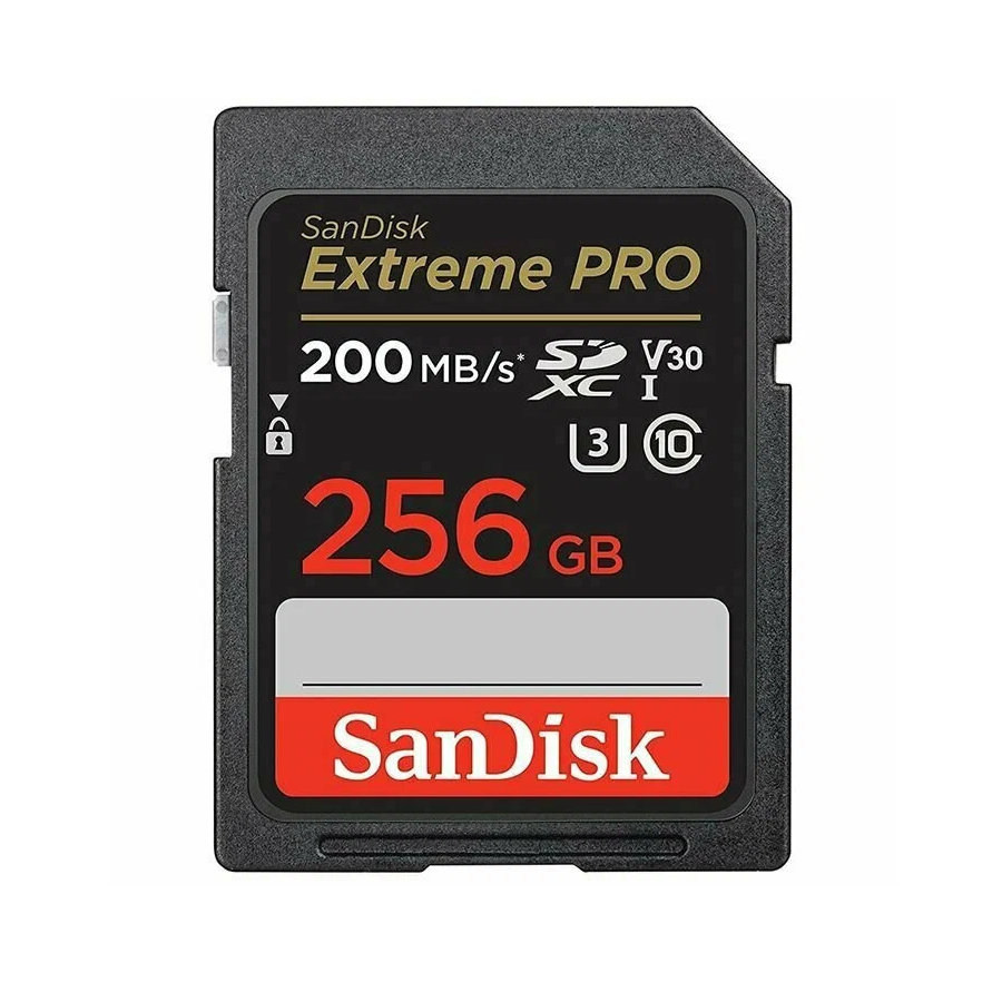 Карта памяти SanDisk SDXC 256 GB Extreme Pro UHS-I V30 U3 200/140 Mb/s