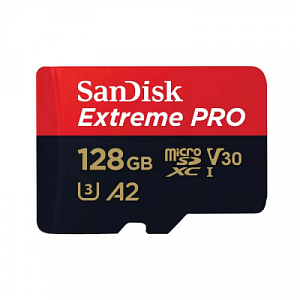 Карта памяти MicroSDXC 128 GB SanDisk Extreme Pro A2 V30 UHS-I U3 (R200/W90 Mb/s)